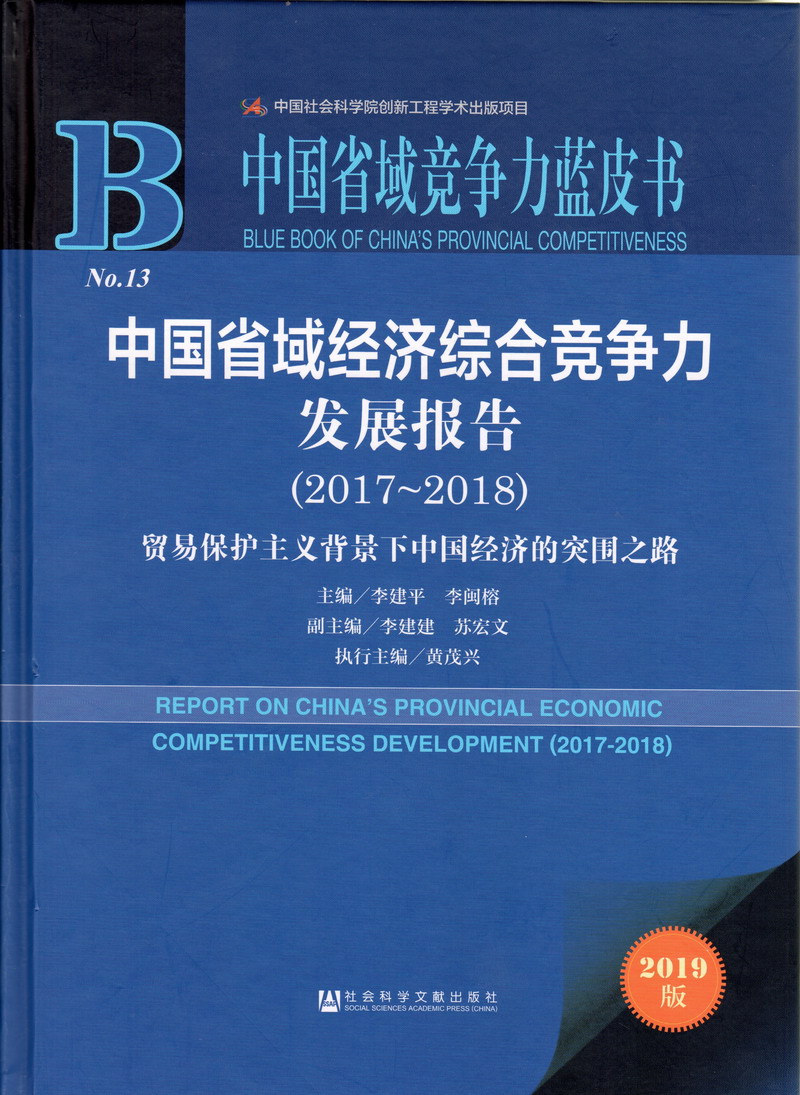 大黑屌肏逼老头中国省域经济综合竞争力发展报告（2017-2018）